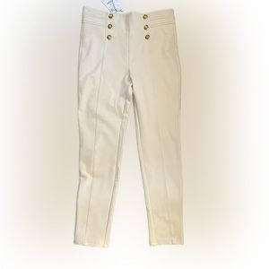 Zara off white leggings